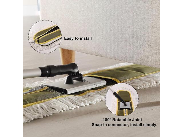 36' Commercial Dust Mops for Floor Cleaning Heavy Duty Floor Duster Mop with Long Handle Hotel Gym Household Cleaning Supplies for Hardwood, Tiles,...