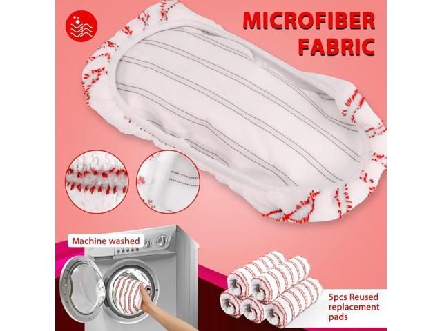 MASTERTOP Microfiber Mop, Extra Large Dust Mop with 5 Pads for Wet & Dry Use, 16'' Mops for Hardwood Laminate, Tile, Vinyl Floors,5 Microfiber...