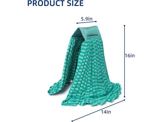 2 Pack Large Microfiber Tube Mop Heads,6 inch,Heavy Duty Mop Head,Highly Absorbent,Commercial Mop Head Replacement,Wet Mop Heads Replacement,for...