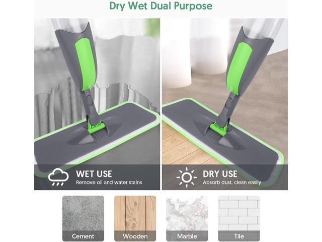 Spray Mop Floor Mop, ILAVCOOL Mops for Floor Cleaning Spray Floor Mops with 3 Reusable Microfiber Mop Pads & 550ML Refillable Bottle Wet Dry Mop...