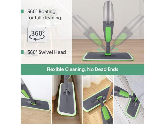Spray Mop Floor Mop, ILAVCOOL Mops for Floor Cleaning Spray Floor Mops with 3 Reusable Microfiber Mop Pads & 550ML Refillable Bottle Wet Dry Mop...