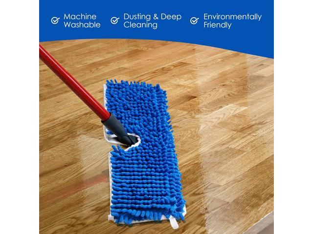 Houseables Dust Mop Replacement Head, Floor Mop Pads, Reusable Microfiber Flip Pads, Refill, Dust Head Replacement, Covers Washable, Refills, Flat,...