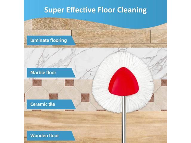 6 Pack Spin Mop Replacement Heads Compatible with OCeda EasyWring 1-Tank System, Mop Replace Head Refills, Microfiber Spin Mop Refills, Easy...