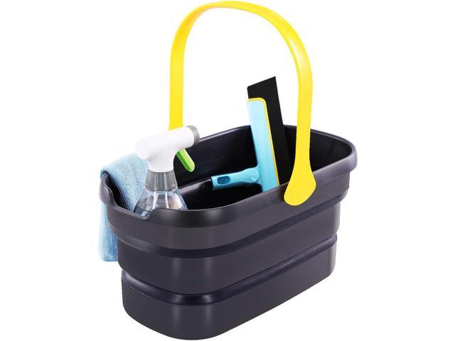 Yocada Collapsible Plastic Bucket Mop Bucket 10L (2.6Gallon) Cleaning Washing Basket for Sponge & Flat & Cotton Mop Cleaning Washing