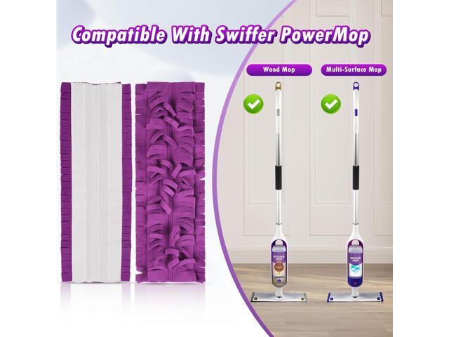 6 Pack Spray Mop Pads for Swiffer PowerMop Multi-Surface Mop and PowerMop Wood Mop Pads Refill, Washable & Reusable Floor Cleaning Replacement...