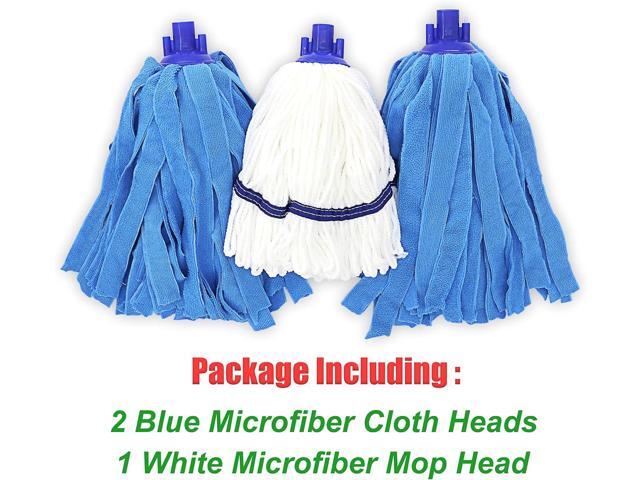 Microfiber Cloth Mop Replacement Compatible with All Standard US Threading Pole &0.8' Diameter Mop Handle 3 Packs