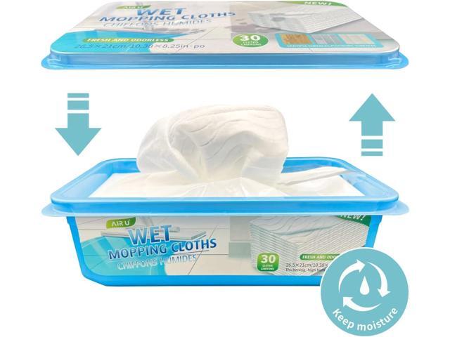 AIR U+ Upgraded Wet Mop Refills for Swiffer Sweeper Wet Pads, 60 Count