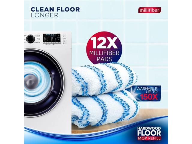 Microfiber Mop Refills 15x8 Inches, 12-Pack (Mop is Not Included)
