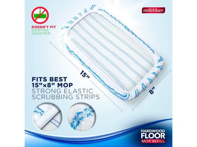 Microfiber Mop Refills 15x8 Inches, 12-Pack (Mop is Not Included)