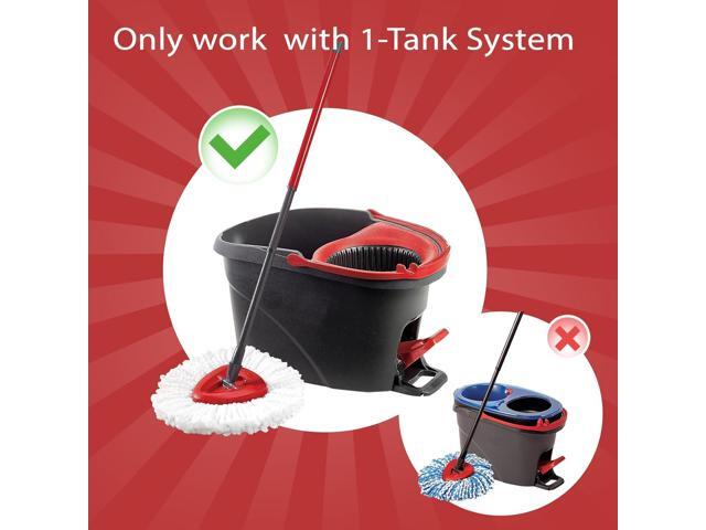 Mop Replace Head, 6 Pack Spin Mop Replacement Head Easywring 1-Tank System, Easy Cleaning, Microfiber, Machine Washable