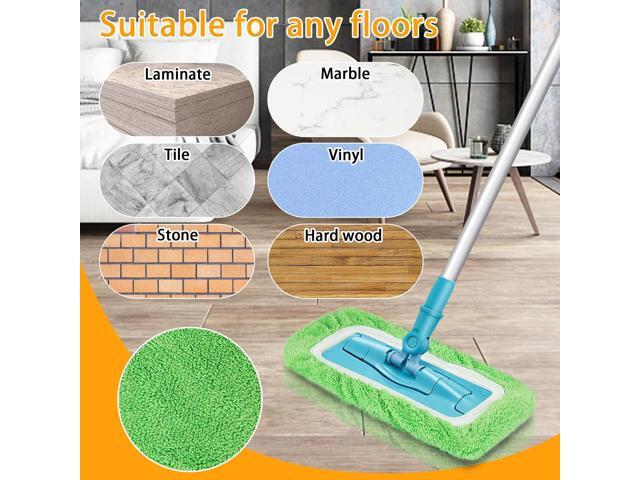 Reusable Dry Sweeping Cloths Microfiber Wet Mop Pads Compatible with Swiffer Sweeper Mop Replacement Sweeping Mopping pad Refills for Hardwood...