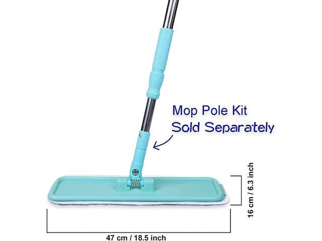 Microfiber Replacement Mop Pad, 18' x 6' Wet & Dry Home & Commercial Cleaning Refills, Reusable Floor Mop Pads (6 Pack)