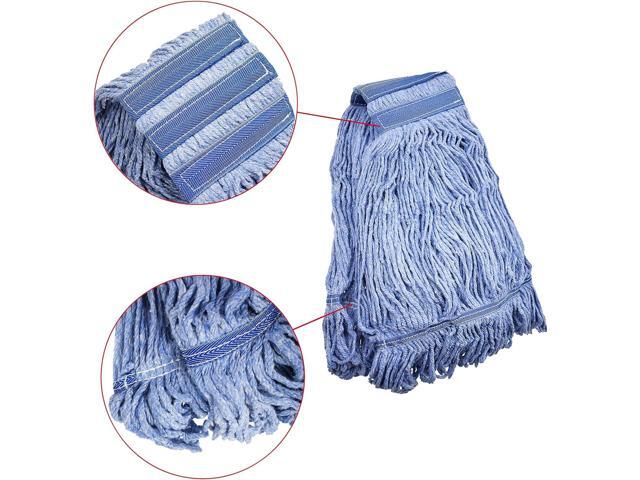 Mop Head Replacement Commercial Heavy Duty String Blue Wet Mop Heads for 3 Typs Commercial Mop Handle(2,Medium)