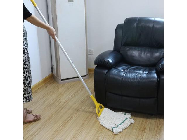 OFO Loop-End String Mop, Heavy Duty Commercial Industrial Mop with Extra Mop Head Replacement, 59 inch Handle for Floor Cleaning