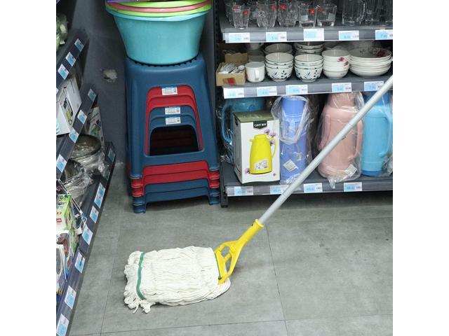 OFO Loop-End String Mop, Heavy Duty Commercial Industrial Mop with Extra Mop Head Replacement, 59 inch Handle for Floor Cleaning