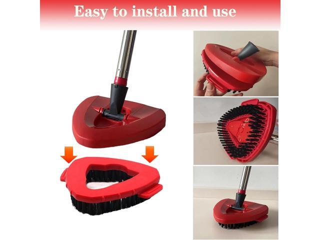 Spin Mop Replacement Handle and Mop Base Replacements for OCeda EasyWring 1-Tank Spin Mop System,4-Section Iron Mop Handle 30-58in and 1 Mop Base...