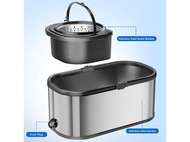 Spin Mop and Bucket Set for Cleaning with 6 Extra Refills Microfiber Heads, Spin mop and Bucket Separate Clean and Dirty Water, 360 rotatable...