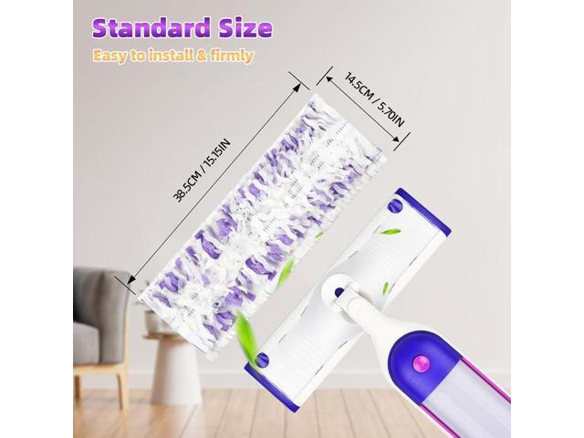 12 Pack Disposable Mop Pads for PowerMop Multi-Surface Floor Mop, Mopping Pad Refills for Floor Cleaning