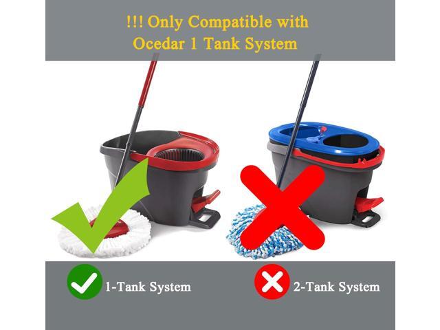 (Pack of 8) Spin Mop Heads Replacements Mop Refill Compatible with Ocedar 1-Tank Easywring Spinning Mop Replace Head