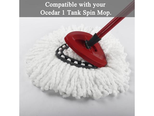 (Pack of 8) Spin Mop Heads Replacements Mop Refill Compatible with Ocedar 1-Tank Easywring Spinning Mop Replace Head