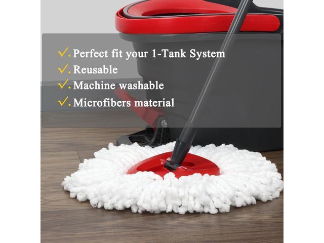 (Pack of 8) Spin Mop Heads Replacements Mop Refill Compatible with Ocedar 1-Tank Easywring Spinning Mop Replace Head