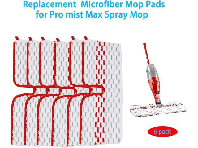 6 Pack Replace Mop Pads for Promist Max Microfiber Spray Mop Refill, Washable Reusable Replace Spray Mop Pad Head