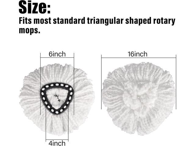 8 Pack Mop Replacement Head, Ailengy 100% Microfiber Mop Refills Spin Mop Replacement Head, 360 Micro Spin Cleaning Replacement Mop Heads for Easy...