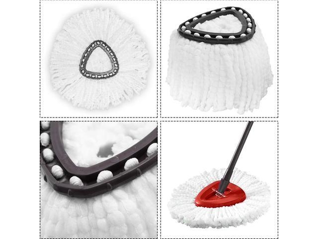 8 Pack Mop Replacement Head, Ailengy 100% Microfiber Mop Refills Spin Mop Replacement Head, 360 Micro Spin Cleaning Replacement Mop Heads for Easy...