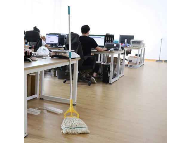 OFO Loop-End String Wet Mop, Heavy Duty Commercial Industrial Dust Mop, 67inch Stainless Steel Pole,2- Pack