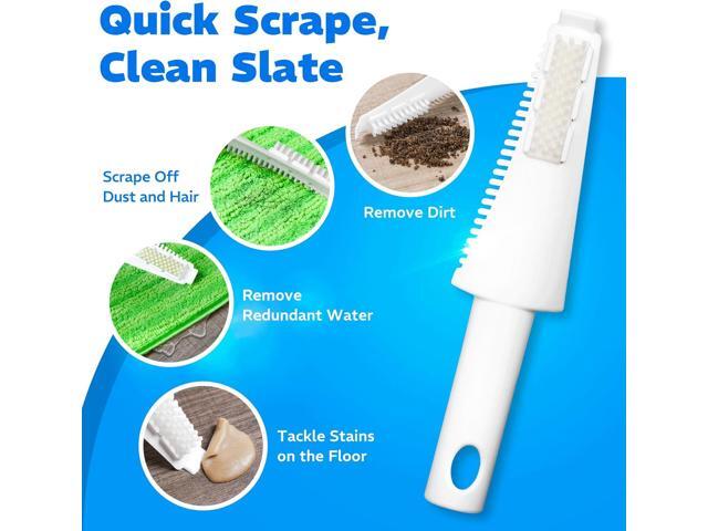 4 Pack Reusable Microfiber Mop Pads, Compatible with Swiffer Sweeper, Machine Washable Cloths, Scraper Included, Refills for All Floor Cleaning,...
