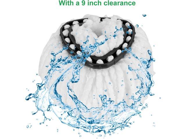 12Pack Spin Mop Heads Replacements, Easy Cleaning Microfiber Mop Refills, 360 Degree Spin Mop Replacement Heads, Easy Wring Spin Mop Refill for All...