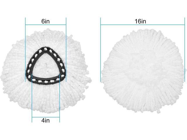 12Pack Spin Mop Heads Replacements, Easy Cleaning Microfiber Mop Refills, 360 Degree Spin Mop Replacement Heads, Easy Wring Spin Mop Refill for All...