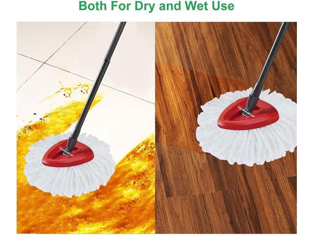 12Pack Spin Mop Heads Replacements, Easy Cleaning Microfiber Mop Refills, 360 Degree Spin Mop Replacement Heads, Easy Wring Spin Mop Refill for All...