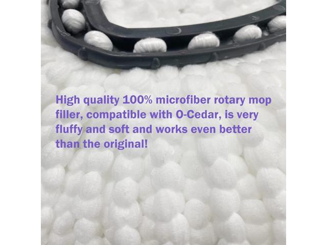 6 Pack Mop Replacement Heads for O-Ceda EasyWrin Spin Mop, Microfiber Spin Mop Refills, Easy Cleaning Mop Head Replacement