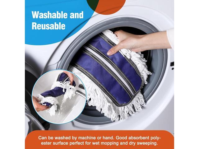 Microfiber Mop Pads 2 Pieces Just Fit CLEANHOME 36' Industrial Dust Mop: B08R3F1ZZM,Blue