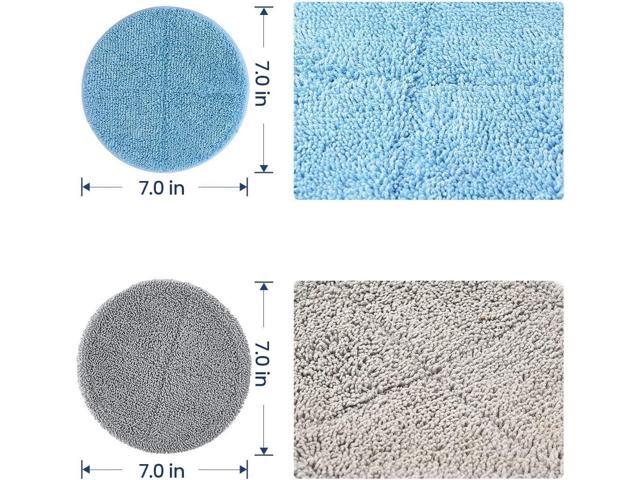 [Universal] 4 Pcs Mop Pads Replacement for Cordless Electric Mop, Machine Washable and Reusable Microfiber Mop Pads for ID-EM002-N1 or Others,...