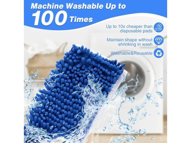 Mop Refill Heads Compatible with O Cedar Dual-Action Flip Mop,Microfiber Replacement Mop Heads for Dry/Wet Use,Washable& Reusable for All Floor...
