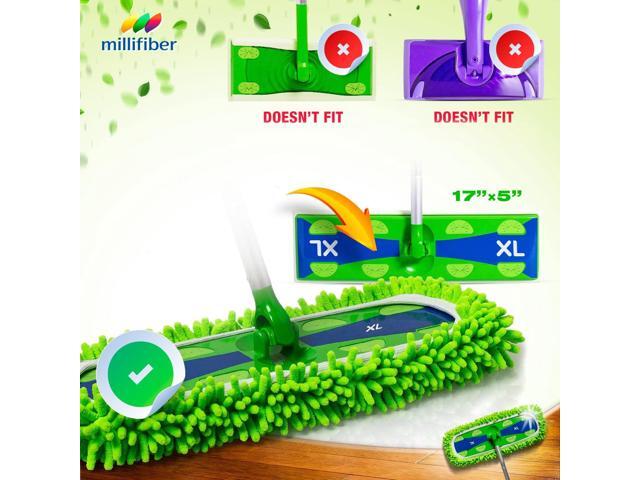 X-Large Dust Mop Refill for Swiffer XL Mop (4 Pack) - Microfiber Pet Heavy Duty Dry Refills (Handle is Not Included)