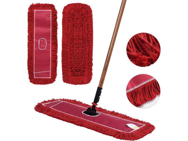 MATTHEW CLEANING 24'' Industrial Strength Cotton Dust Mop Refill Washable Replacement Heads for Residential & Commercial Use Fit Standard Dust Mop...