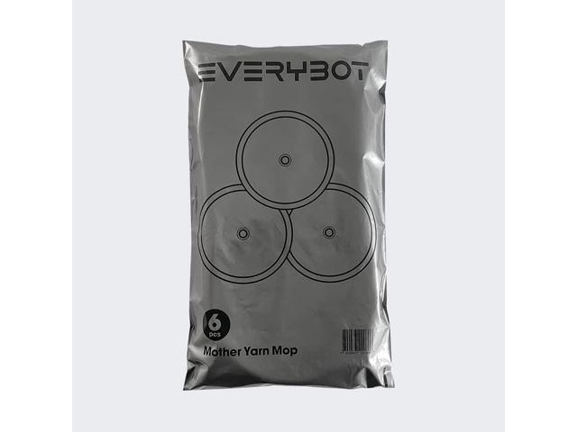 EVERYBOT Replacement Accessory of Three-Spin and Edge, Washable Mother Yarn Mop Pads for Robot (6pcs)