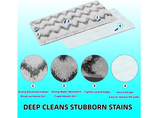 Upgraded Spray Mop Refills Pads for PowerMop, Reusable Mop Refill Pads Replacement Head for Power Mop, Microfiber Mopping Pads for Multi-Surface...