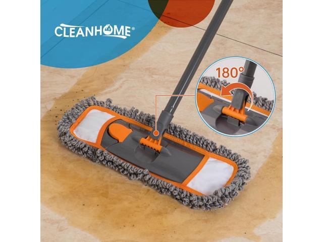 Microfiber Mop Pads 4 Pieces for Floor Cleaning,Fit CLEANHOME Dust Mop: B09PBPGSJ3, Chenille Microfiber Replacement Pads
