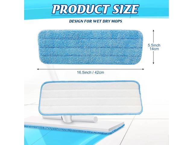 24 Pack Microfiber Mop Pad, Spray Mop Replacement Heads for Wet Dry Mops, Machine Washable Reusable Household Replacement Pads for Hardwood and...