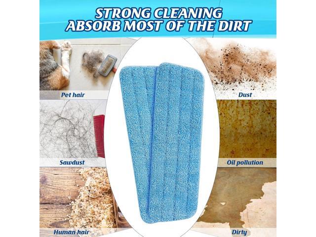 24 Pack Microfiber Mop Pad, Spray Mop Replacement Heads for Wet Dry Mops, Machine Washable Reusable Household Replacement Pads for Hardwood and...
