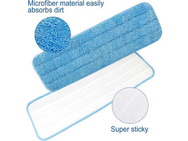 24 Pack Microfiber Mop Pad, Spray Mop Replacement Heads for Wet Dry Mops, Machine Washable Reusable Household Replacement Pads for Hardwood and...