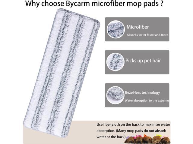 Microfiber Flat Mop Pads (8-Pack Refill13 X 4.9) for 13 Flat Mop, Washable and Reusable for Floor Cleaning, Replacement Mop Pads for 13-inch Flat Mop