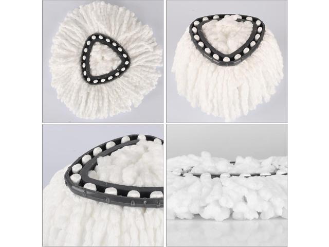 12PCS Mop Replacement Head,100% Microfiber Mop Refills Spin Mop Replacement Head,360 Micro Spin Cleaning Replacement Mop Heads for Easy House...