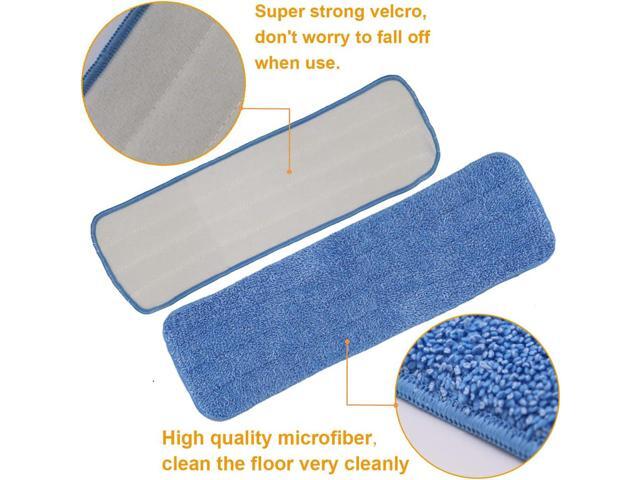 18 Inch Microfiber Spray Mop Replacement Heads Compatible with Bona, Washable Reusable Flat Mop Head Spray Mop Pads Microfiber Cleaning Pads for...