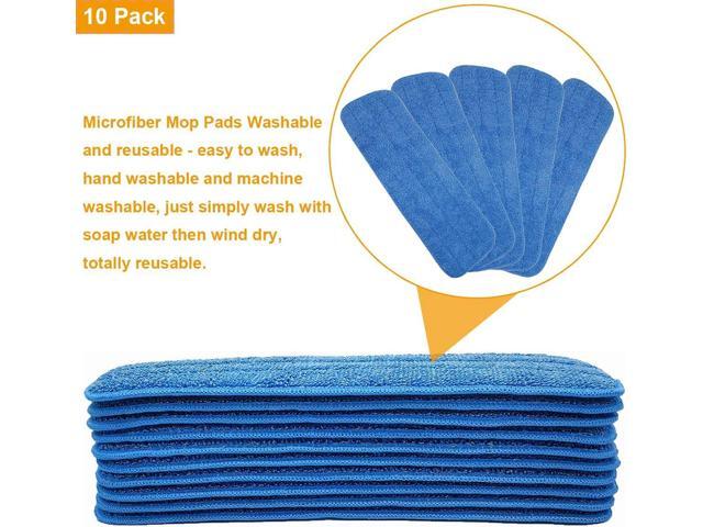 18 Inch Microfiber Spray Mop Replacement Heads Compatible with Bona, Washable Reusable Flat Mop Head Spray Mop Pads Microfiber Cleaning Pads for...