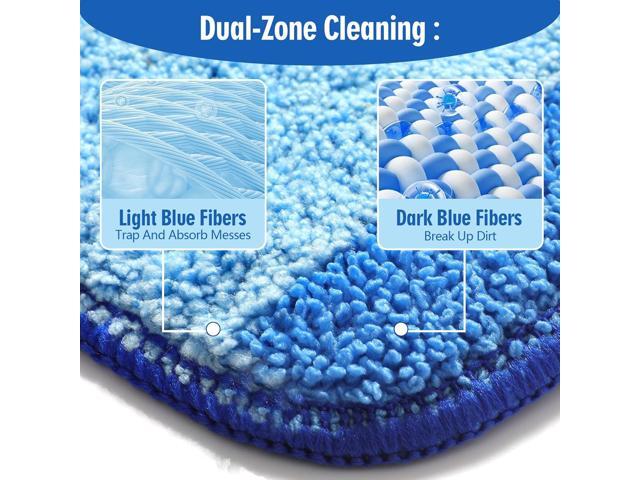 8 Pack Microfiber Cleaning Pads Compatible with Bona Mops, Safe for Hardwood and Hard-Surface Floors, Washable, Reusable